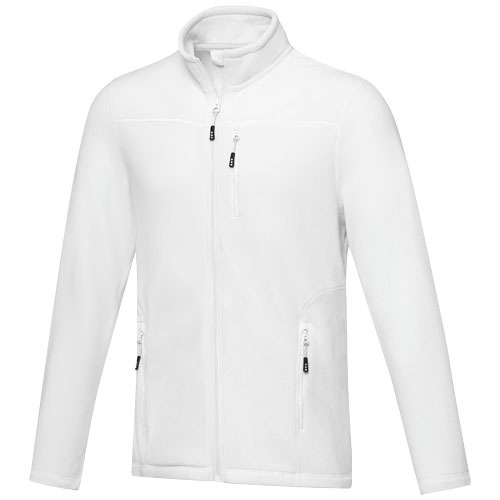 Giacca da uomo in pile con zip integrale in materiale riciclato certificato GRS Amber - 37529