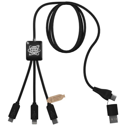 Cavo 5 in 1 con trasferimento dati in PET riciclato SCX.design C45 - 2PX085