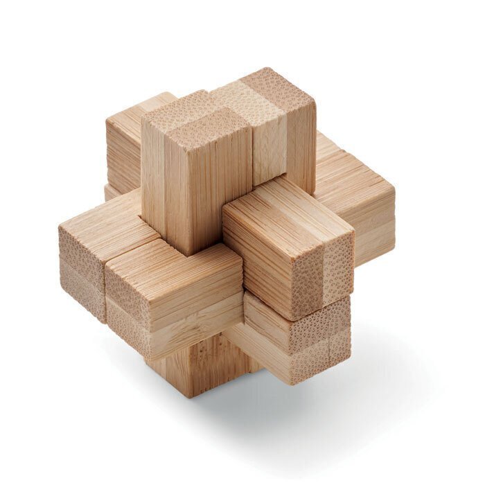 SQUARENATS. Puzzle rompicapo in bambù - MO6988