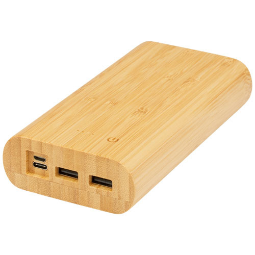 Power bank Tulda da 20,000 mAh in bambù - 124324