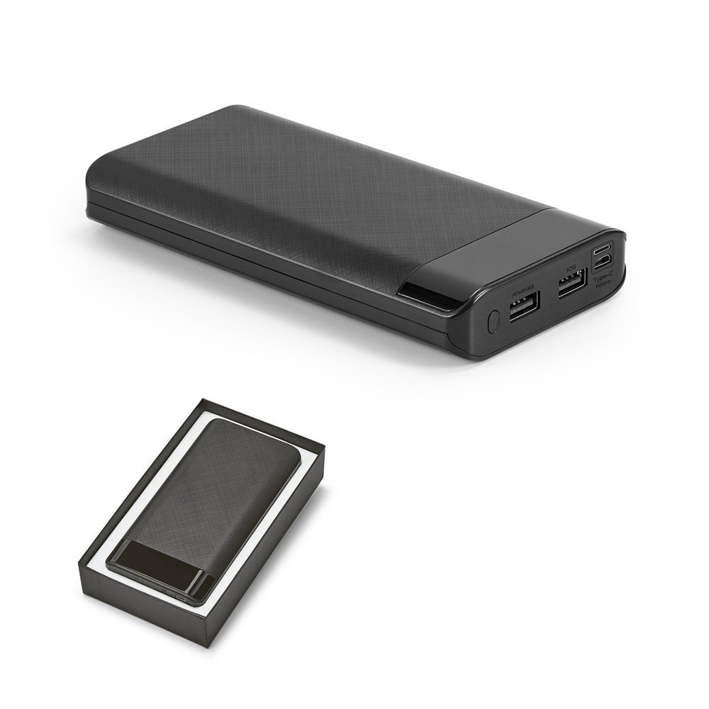 RAMAN. Banca di energia da 16'000 mAh con display in ABS - 97905