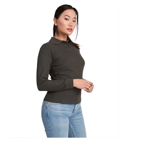 Polo da donna a maniche lunghe Estrella personalizzabile
