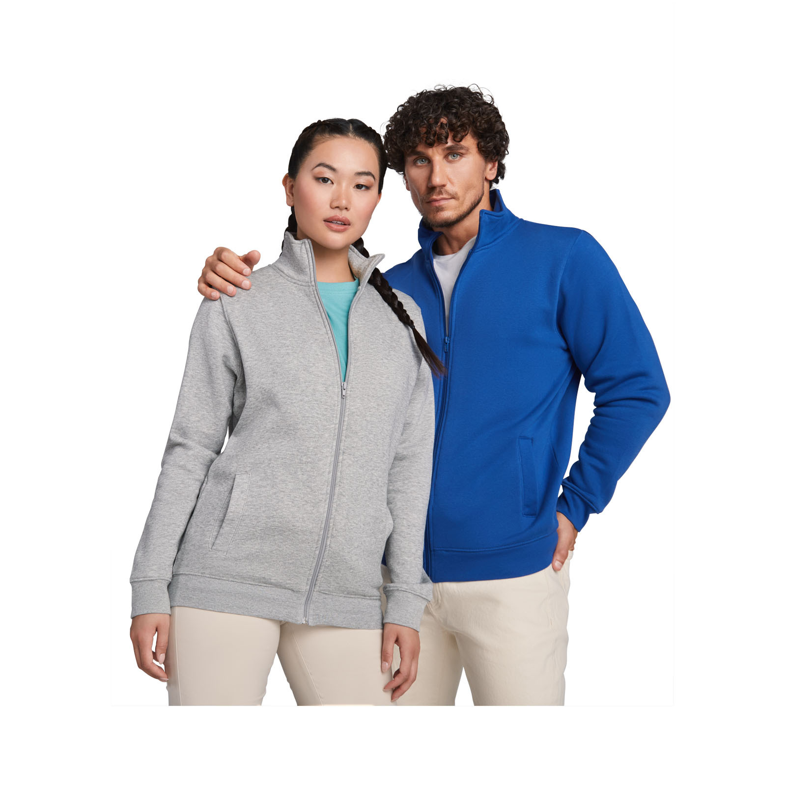 Maglione unisex con cerniera intera Ulan personalizzabile