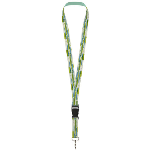 Lanyard Bucks in PET riciclato in stampa per sublimazione su due lati - 1PL06