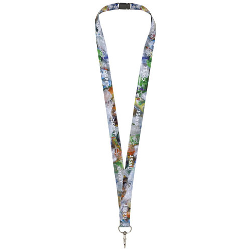 Lanyard Addie in PET riciclato con stampa in sublimazione su due lati - 1PL08