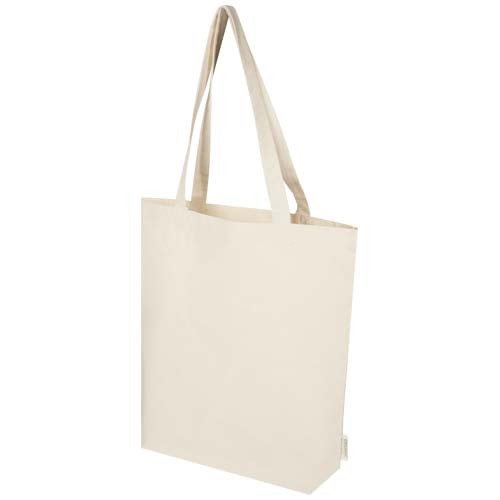 Tote bag con base ampia in tessuto biologico certificato GOTS da 180 g/m² da 11 l Orissa - 130060