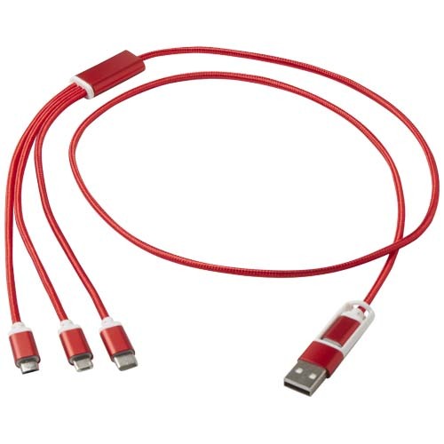 Cavo di ricarica in alluminio riciclato 5-1 Versatile - 124386