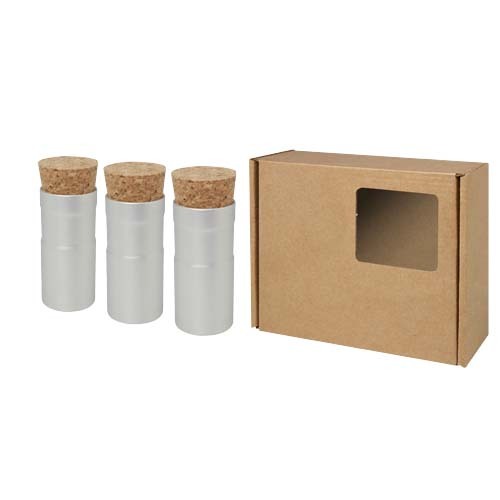 Giardino da scrivania con mix di erbe, set di tre vasi Hey Pots - 1PY002