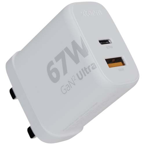 Caricabatterie da parete da 67 W con spina UK Xtorm XEC067G GaN² Ultra - 124407