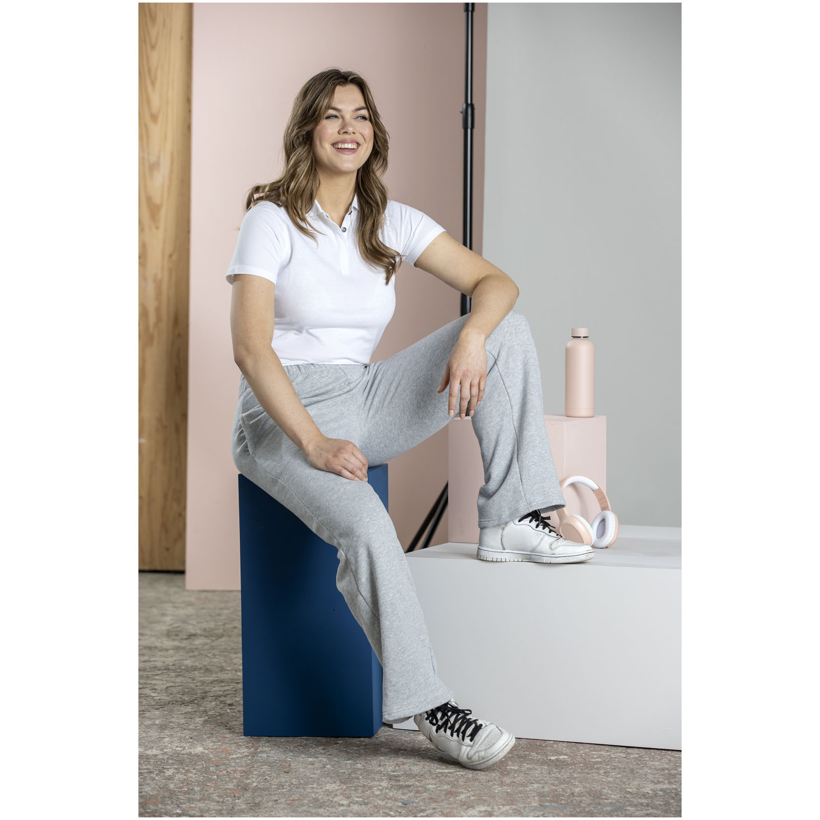 Polo Graphite a manica corta da donna in tessuto organico - 37509