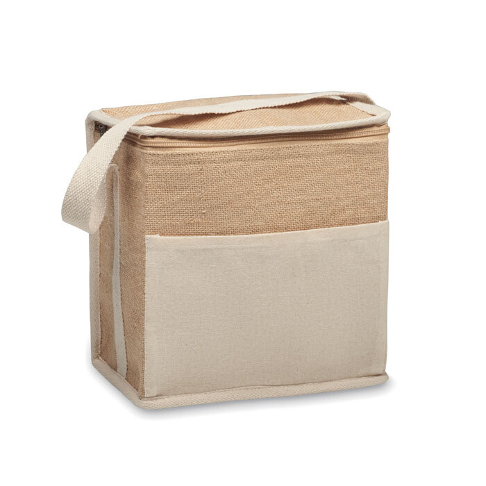 LONA. Borsa termica in iuta e tela 3L - MO2503
