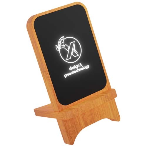 Supporto in legno wireless, luminoso, da 10 W SCX.design W16 - 2PX062